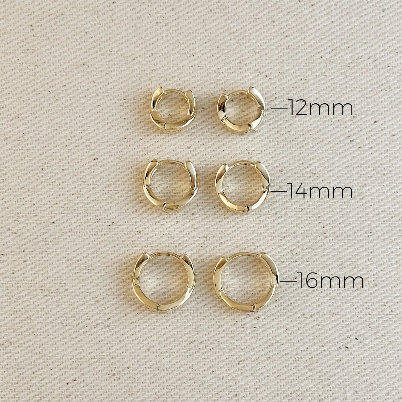 18k Gold Filled X Clicker Hoop Earrings GoldFi