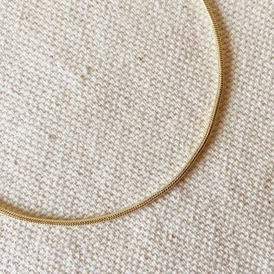 18k Gold Filled 1.2 mm Round Snake Chain Bracelet - Beloved Boutique