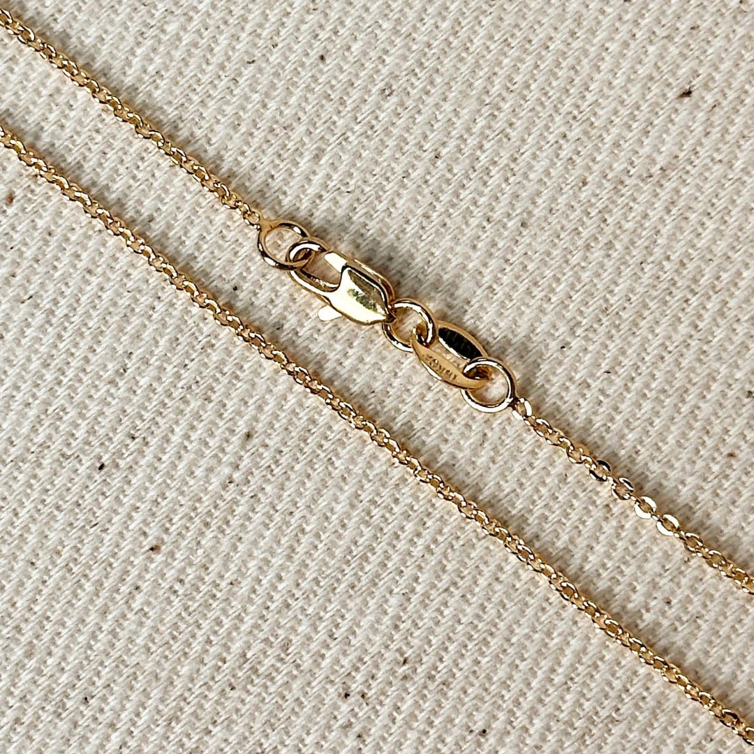18k Gold Filled 1.45mm Cable Chain - Beloved Boutique