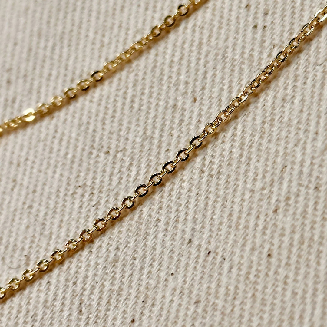 18k Gold Filled 1.45mm Cable Chain - Beloved Boutique