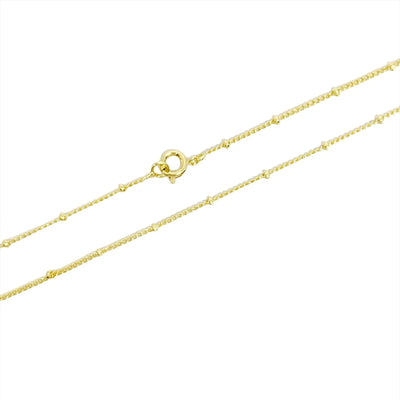 18k Gold Filled 1mm Satellite Chain Available in 16", 18", 2 - Beloved Boutique