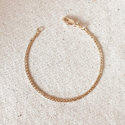 18k Gold Filled 2.0mm thickness Cuban Bracelet - Beloved Boutique