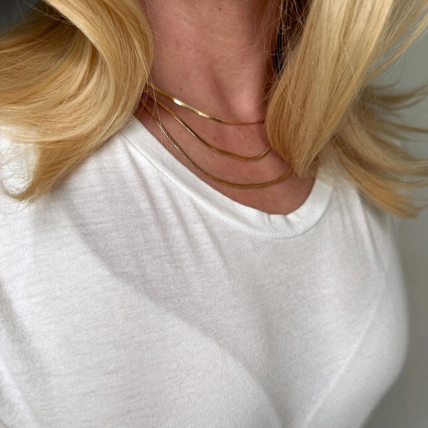 18k Gold Filled 2.0mm Thickness Herringbone Chain - Beloved Boutique