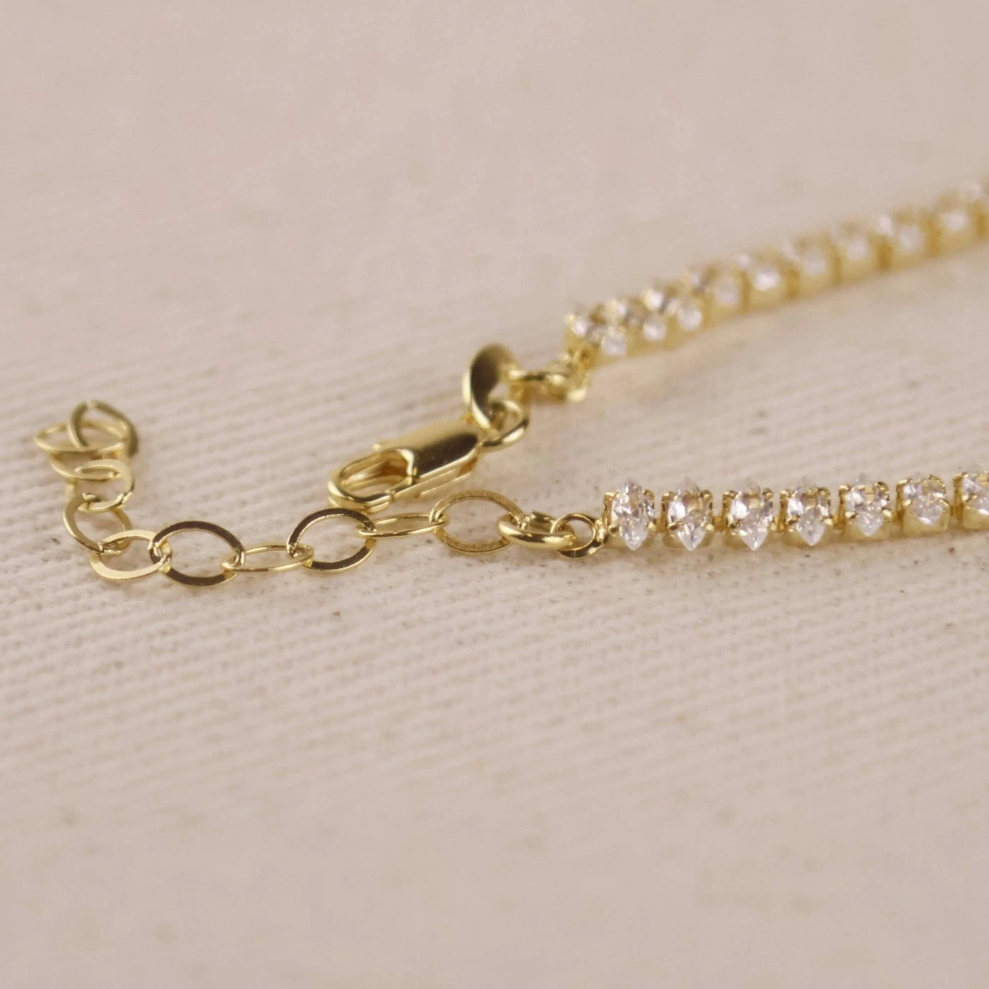 18k Gold Filled 4mm Marquise Tennis Bracelet - Beloved Boutique