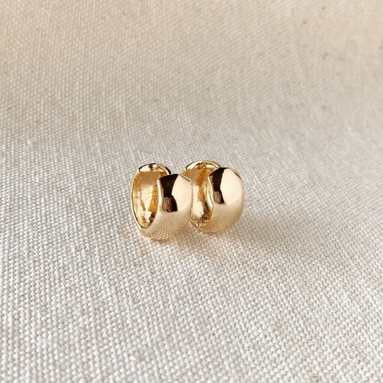 18k Gold Filled Chunky Clicker Earrings - Beloved Boutique