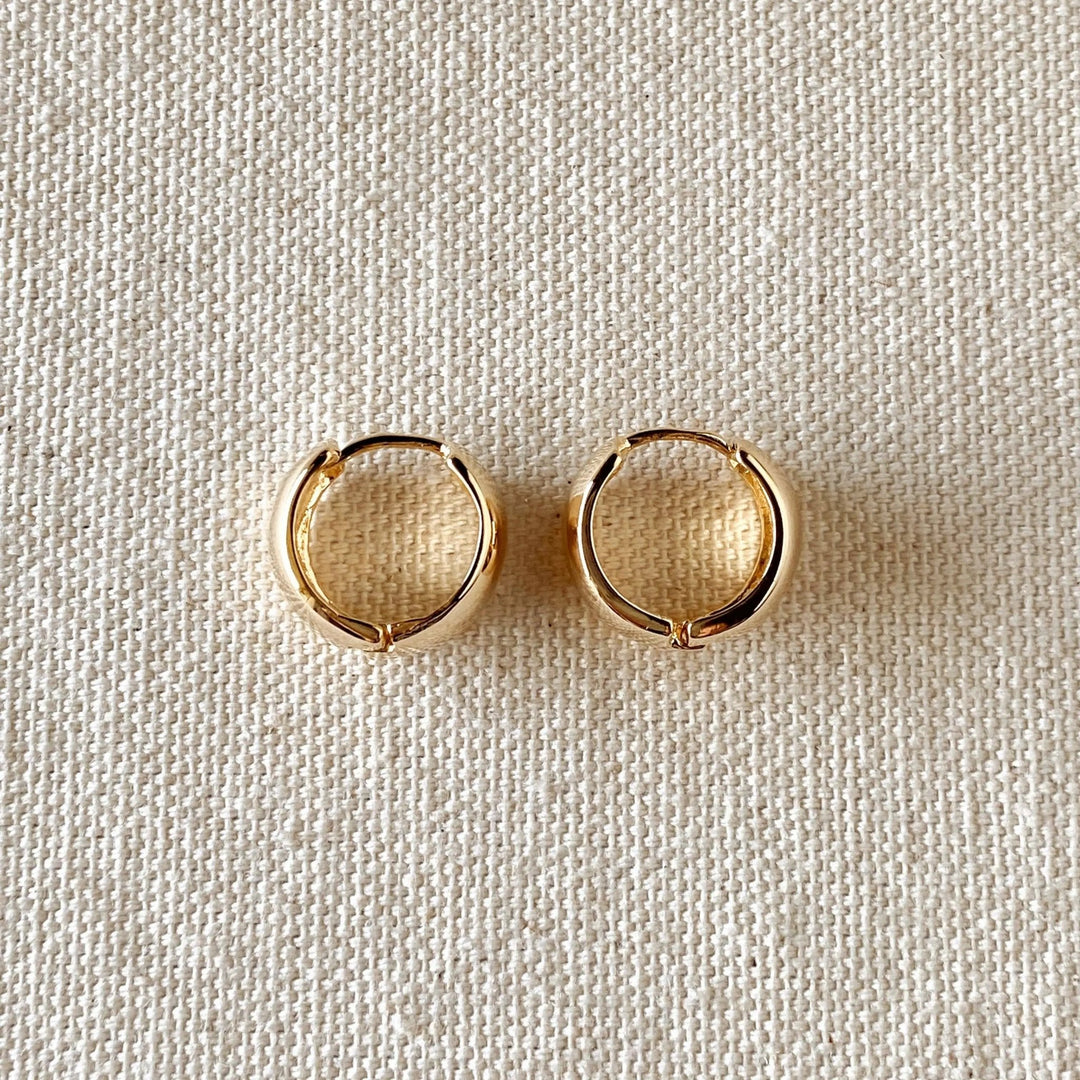 18k Gold Filled Chunky Clicker Earrings - Beloved Boutique