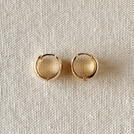 18k Gold Filled Chunky Clicker Earrings - Beloved Boutique