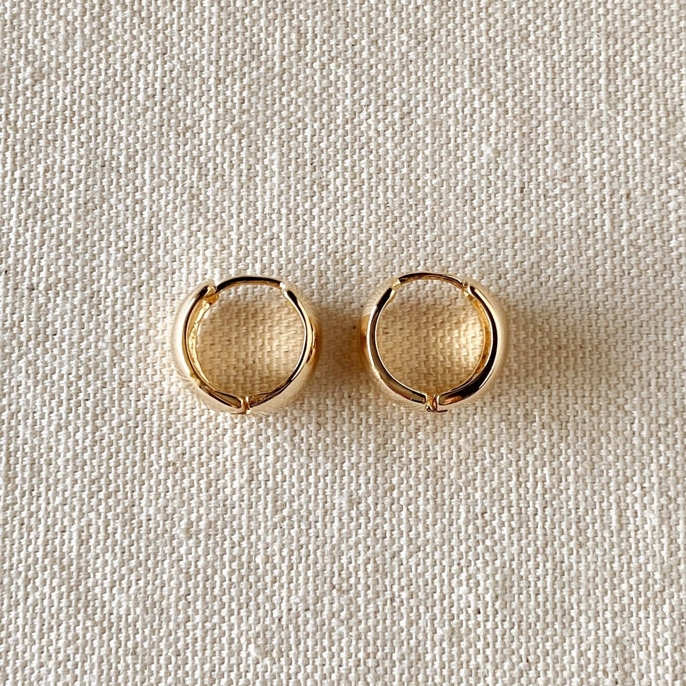 18k Gold Filled Chunky Clicker Earrings - Beloved Boutique