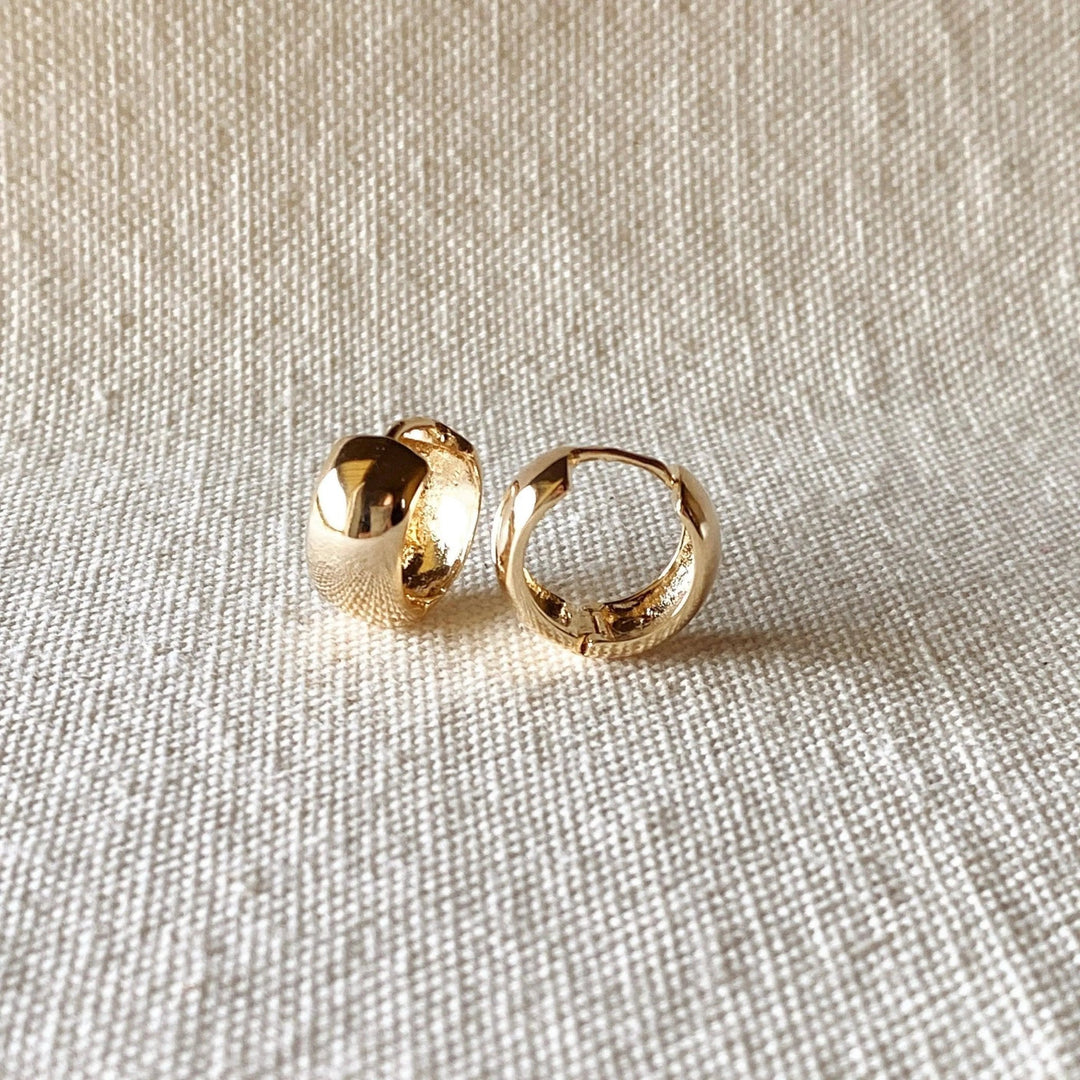 18k Gold Filled Chunky Clicker Earrings - Beloved Boutique