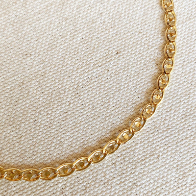 18k Gold Filled Detailed Mariner Anklet - Beloved Boutique