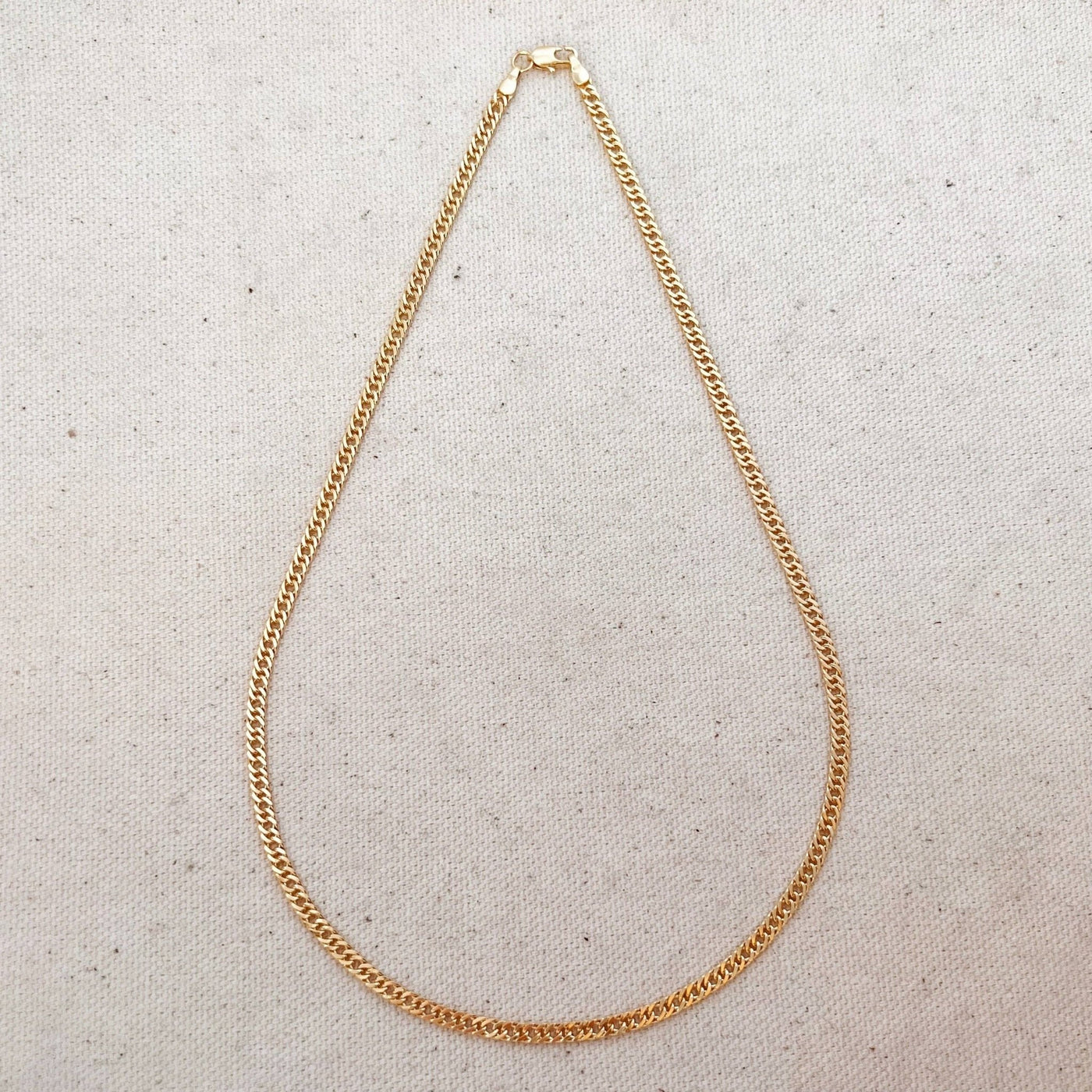 18k Gold Filled Double Curb Chain - Cuban - Beloved Boutique