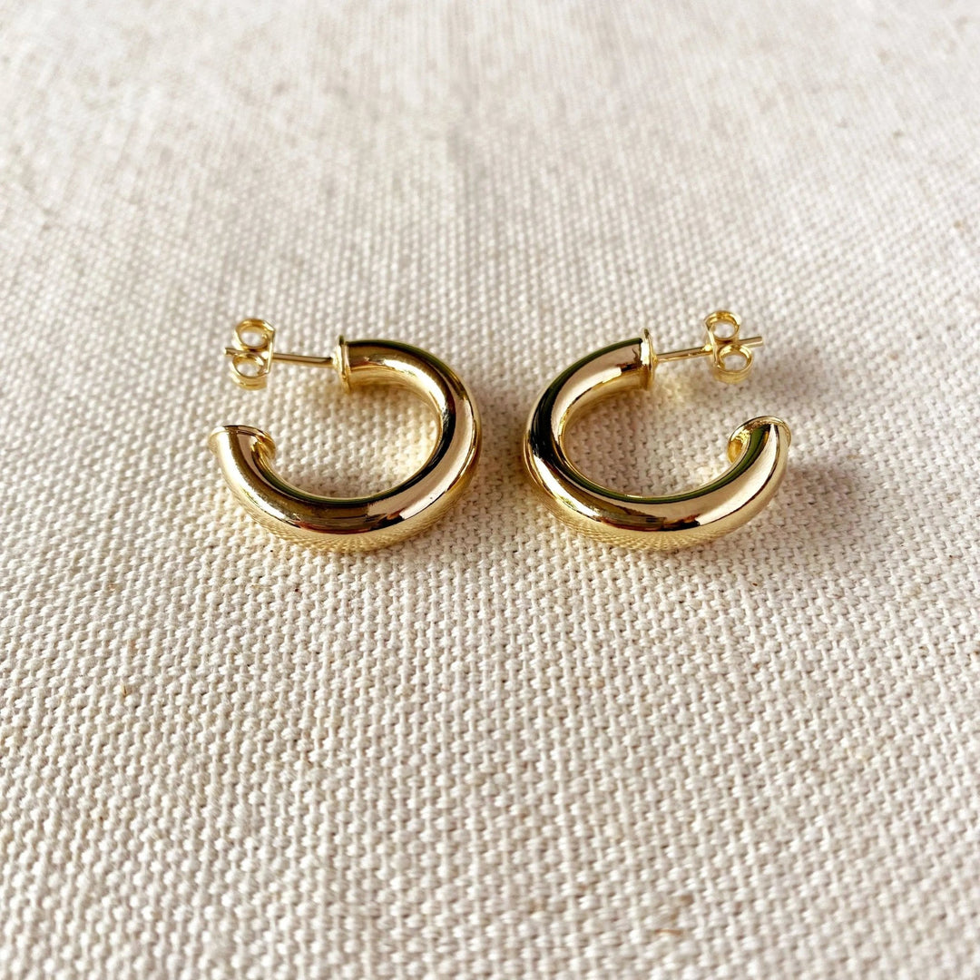 18k Gold Filled Half - Hoops Earrings - Beloved Boutique