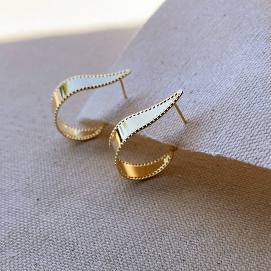 18k Gold Filled Hoop Earrings - Beloved Boutique