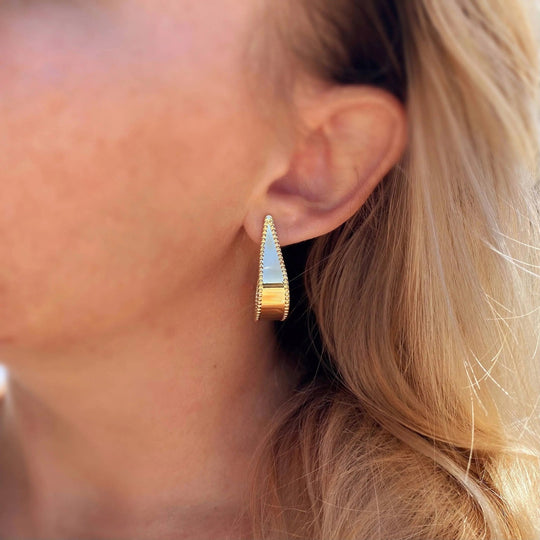 18k Gold Filled Hoop Earrings - Beloved Boutique