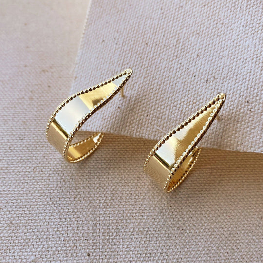 18k Gold Filled Hoop Earrings - Beloved Boutique