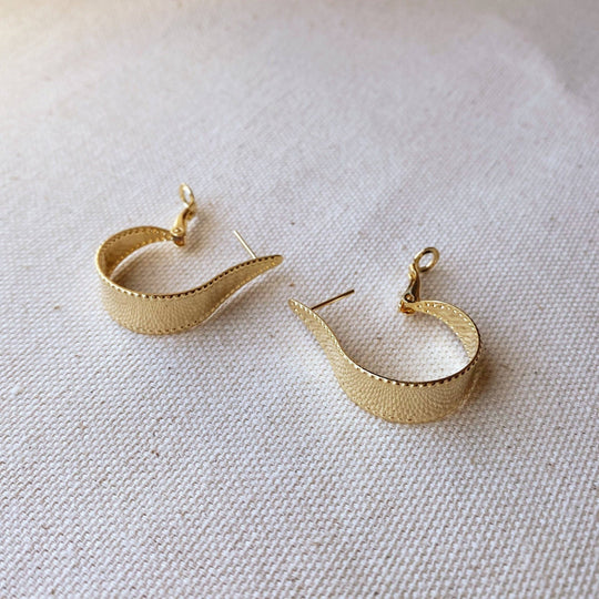 18k Gold Filled Hoop Earrings - Beloved Boutique