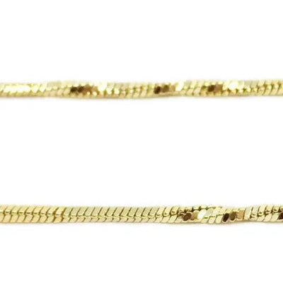 18k Gold Filled Interspersed Twisted Box Chain 1.0mm Thickne - Beloved Boutique