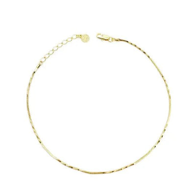 18k Gold Filled Interspersed Twisted Box Chain 1.0mm Thickne - Beloved Boutique