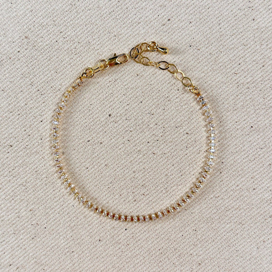 18k Gold Filled Marquise Tennis Bracelet - Beloved Boutique