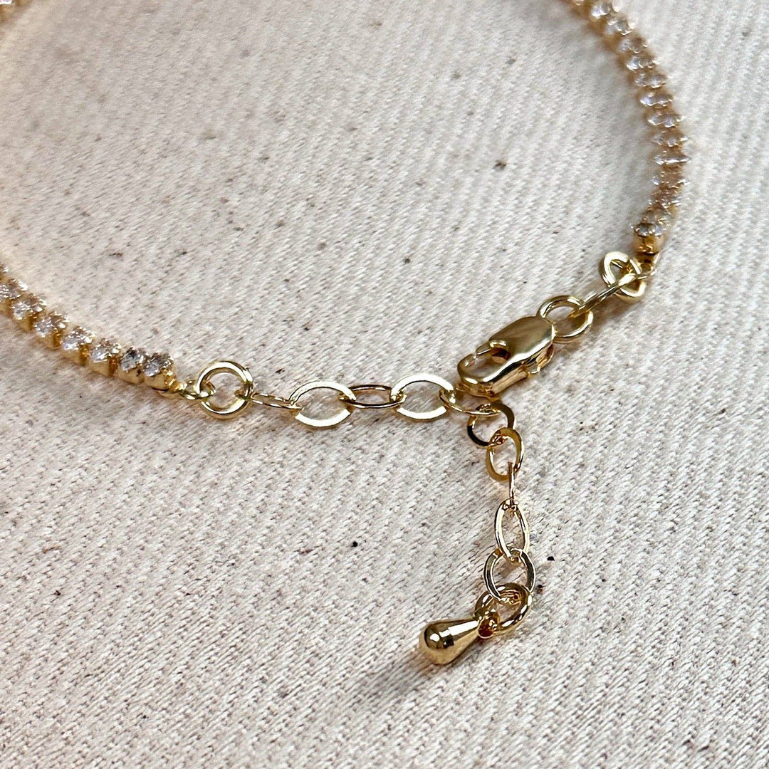 18k Gold Filled Marquise Tennis Bracelet - Beloved Boutique
