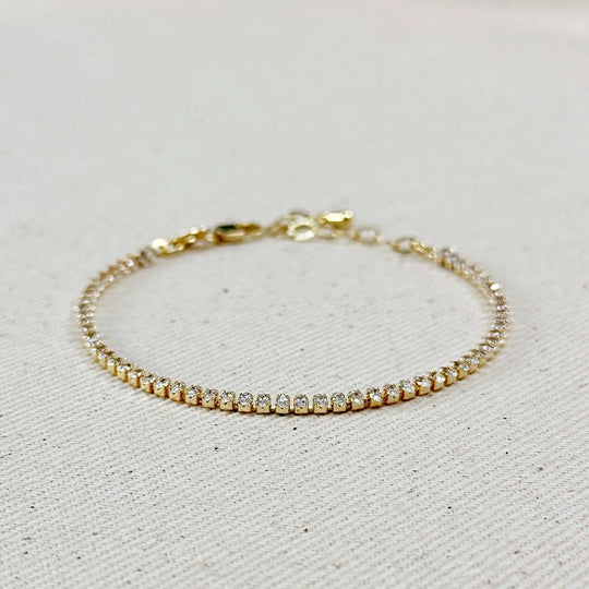 18k Gold Filled Marquise Tennis Bracelet - Beloved Boutique