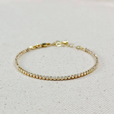 18k Gold Filled Marquise Tennis Bracelet - Beloved Boutique