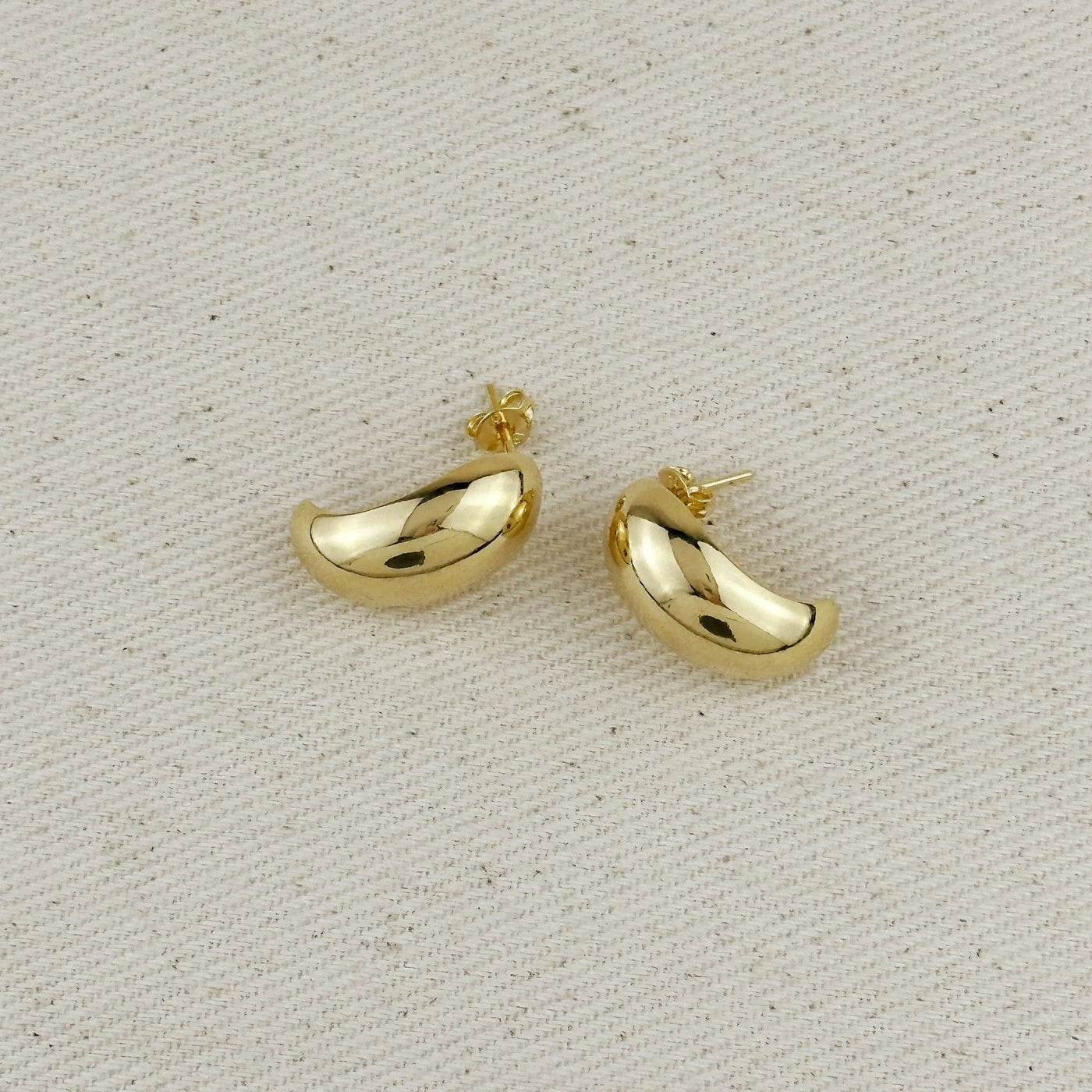 18k Gold Filled Medium Dome Earrings - Beloved Boutique