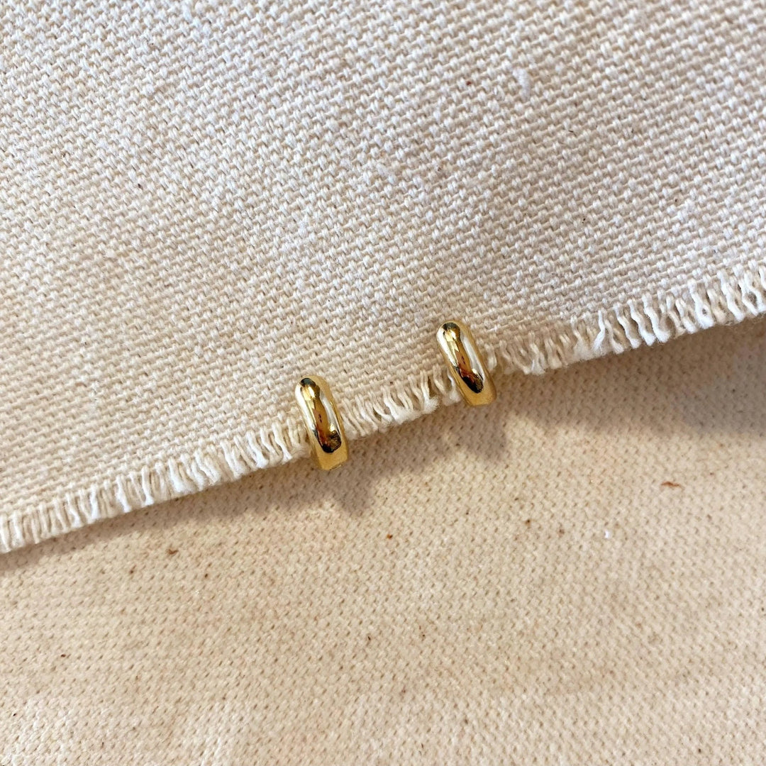 18k Gold Filled Mini Rounded Hoop Earring - Beloved Boutique