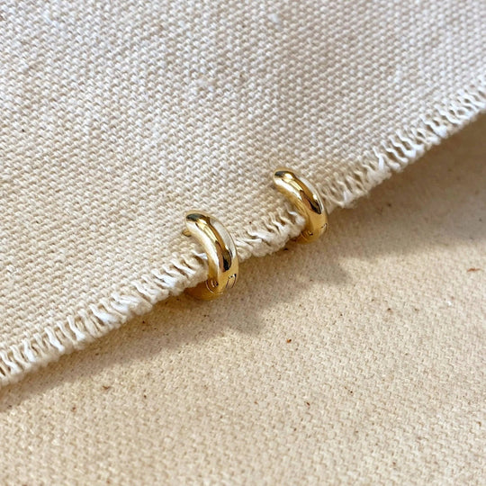 18k Gold Filled Mini Rounded Hoop Earring - Beloved Boutique