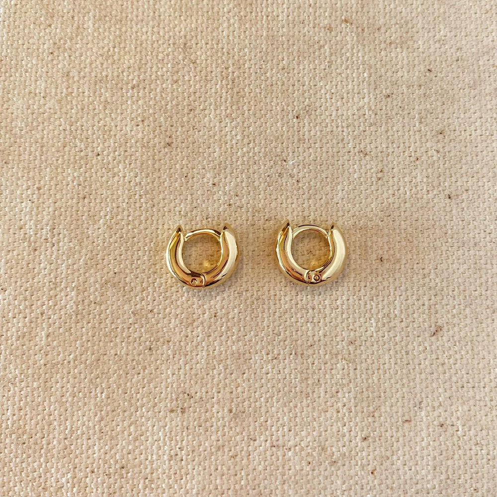 18k Gold Filled Mini Rounded Hoop Earring - Beloved Boutique