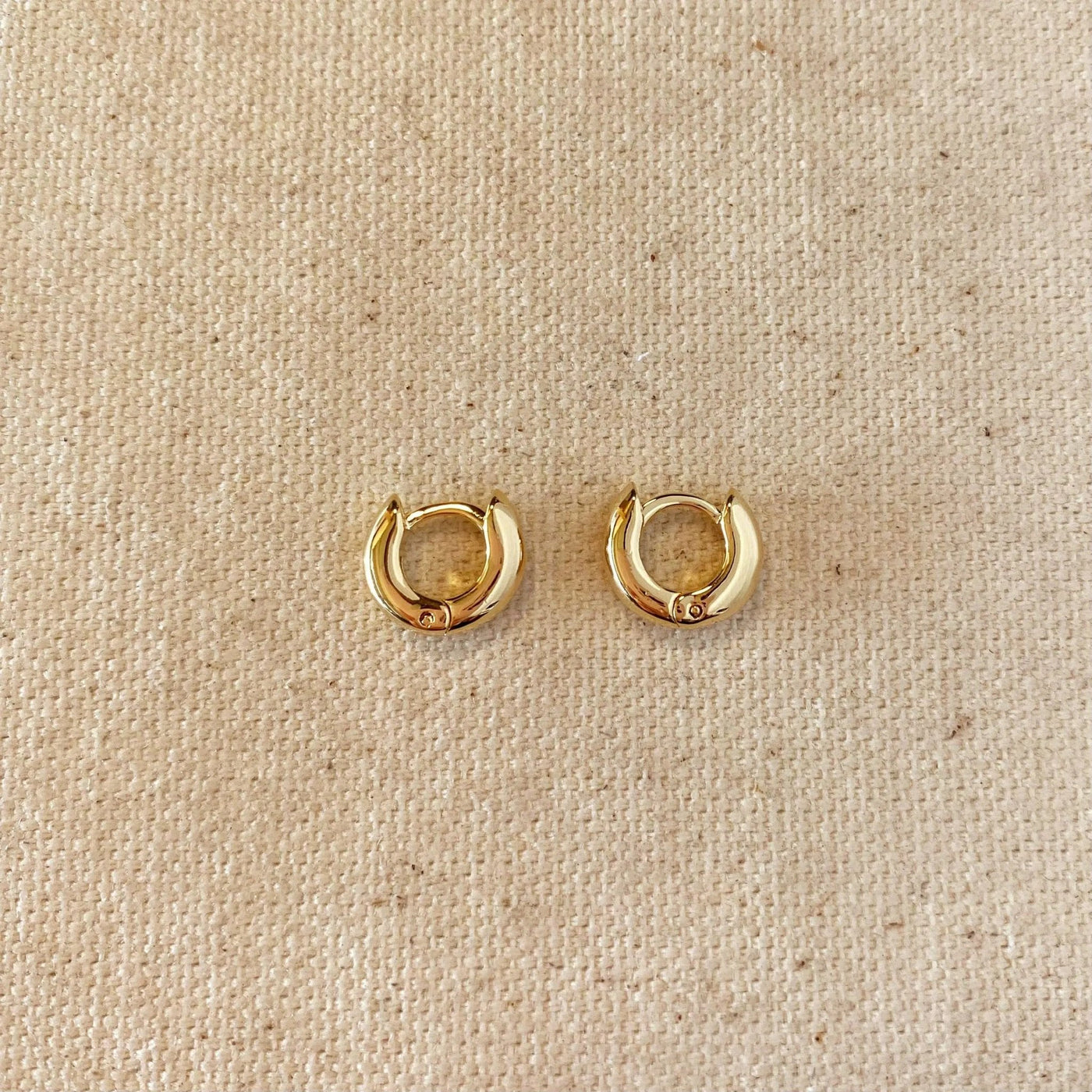 18k Gold Filled Mini Rounded Hoop Earring - Beloved Boutique