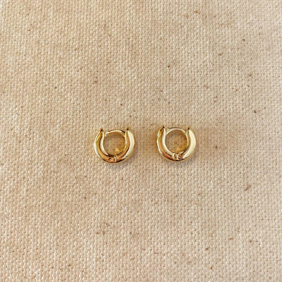 18k Gold Filled Mini Rounded Hoop Earring - Beloved Boutique