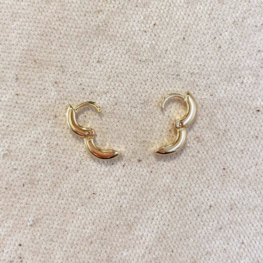 18k Gold Filled Mini Rounded Hoop Earring - Beloved Boutique