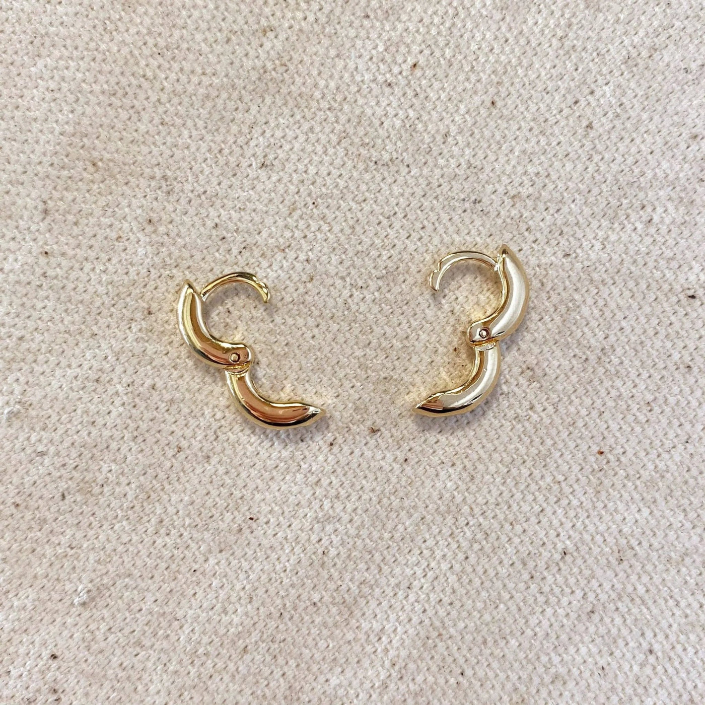 18k Gold Filled Mini Rounded Hoop Earring - Beloved Boutique