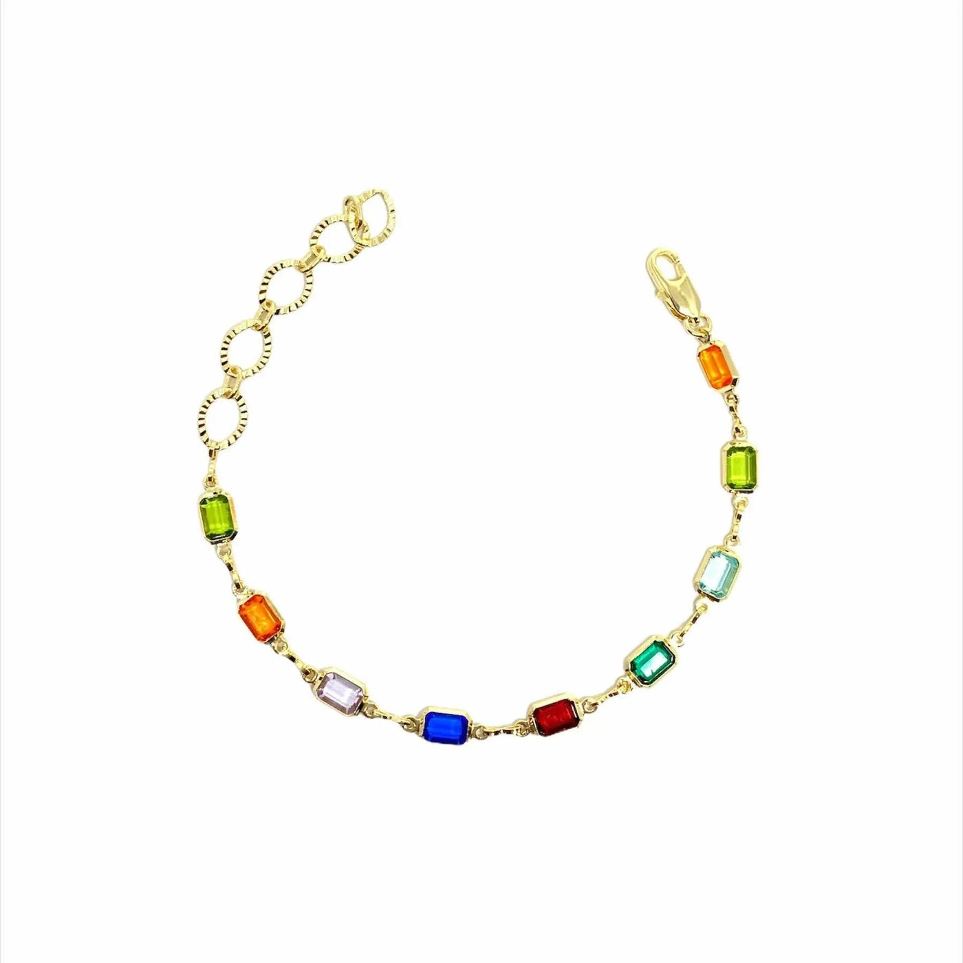 18k Gold Filled Multicolor Bracelet - Beloved Boutique