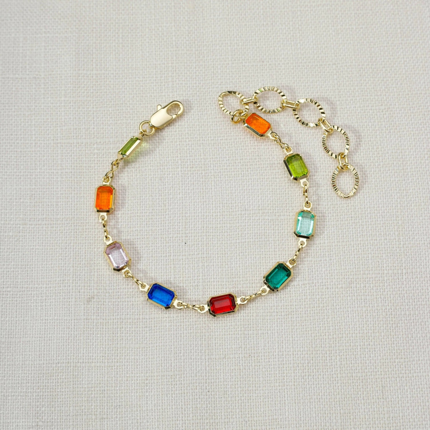 18k Gold Filled Multicolor Bracelet - Beloved Boutique