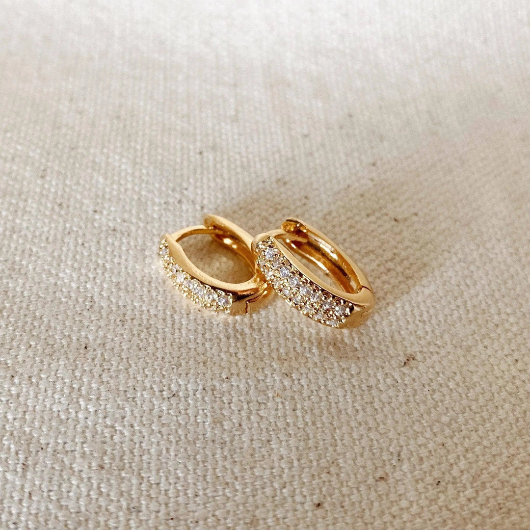 18k Gold Filled Oval Clicker Hoop Earrings - Beloved Boutique
