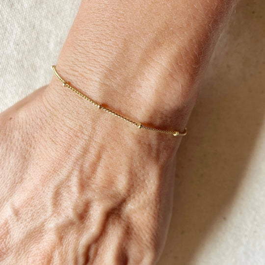 18k Gold Filled Satellite Bracelet - Beloved Boutique