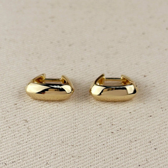 18k Gold Filled Shaped Hoop Earrings - Beloved Boutique