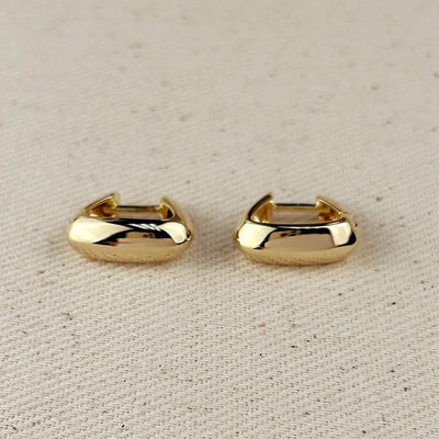 18k Gold Filled Shaped Hoop Earrings - Beloved Boutique