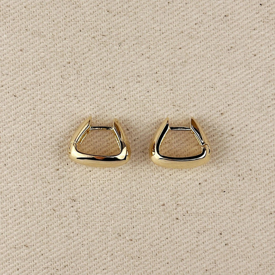 18k Gold Filled Shaped Hoop Earrings - Beloved Boutique