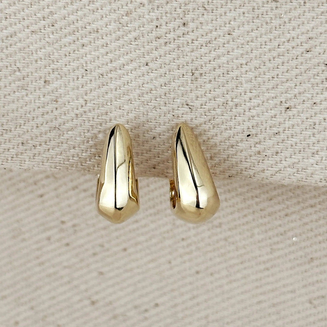 18k Gold Filled Shaped Hoop Earrings - Beloved Boutique