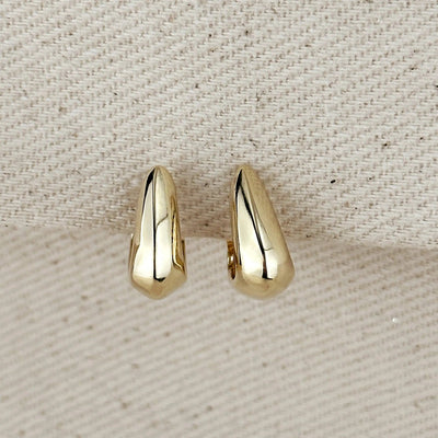18k Gold Filled Shaped Hoop Earrings - Beloved Boutique