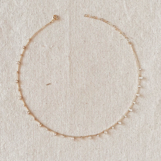 18k Gold Filled Sparkly Choker Necklace - Beloved Boutique