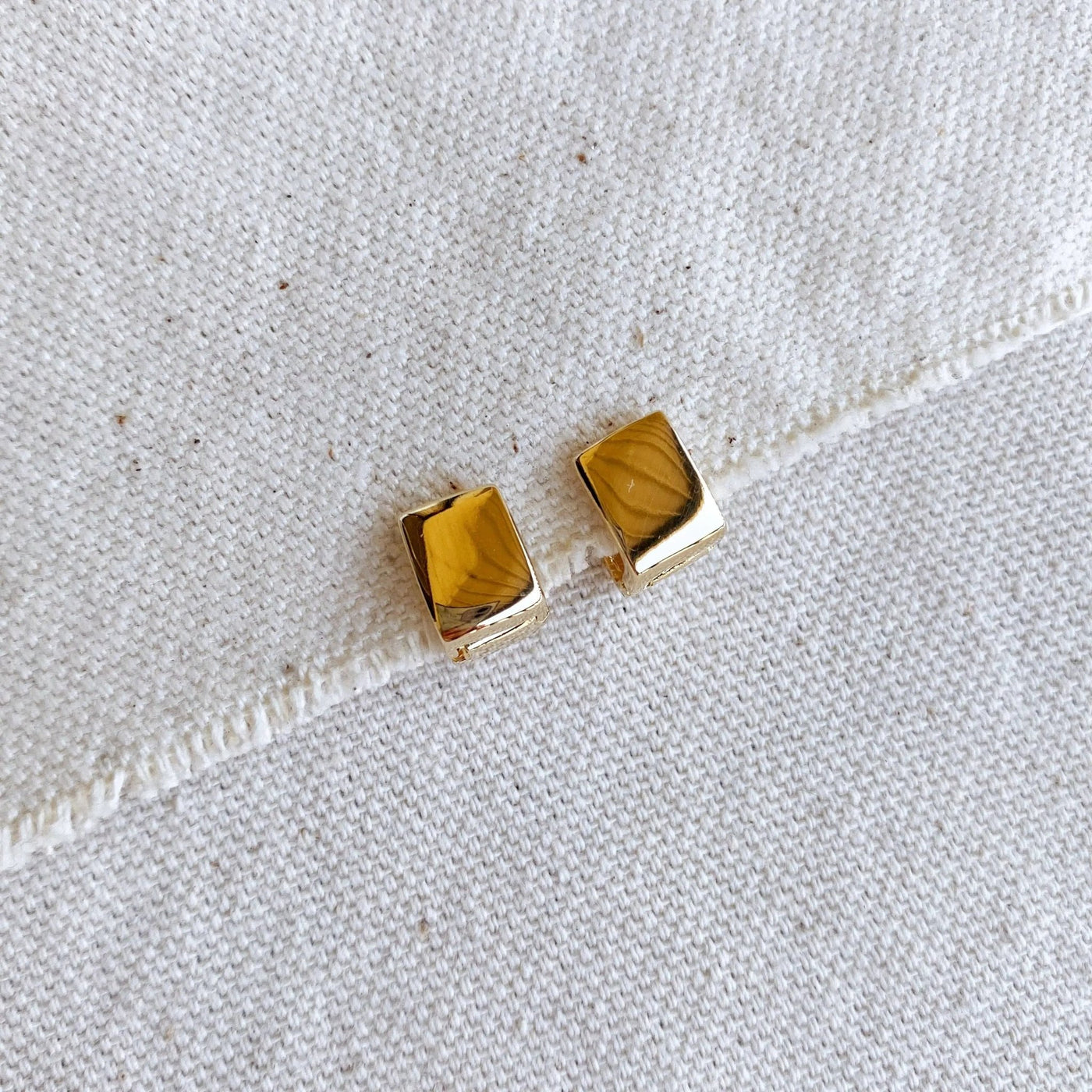 18k Gold Filled Square Clicker Earrings - Beloved Boutique