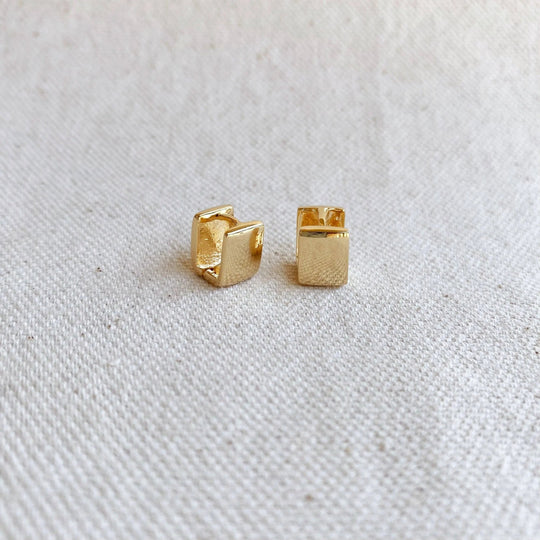 18k Gold Filled Square Clicker Earrings - Beloved Boutique