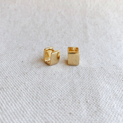 18k Gold Filled Square Clicker Earrings - Beloved Boutique