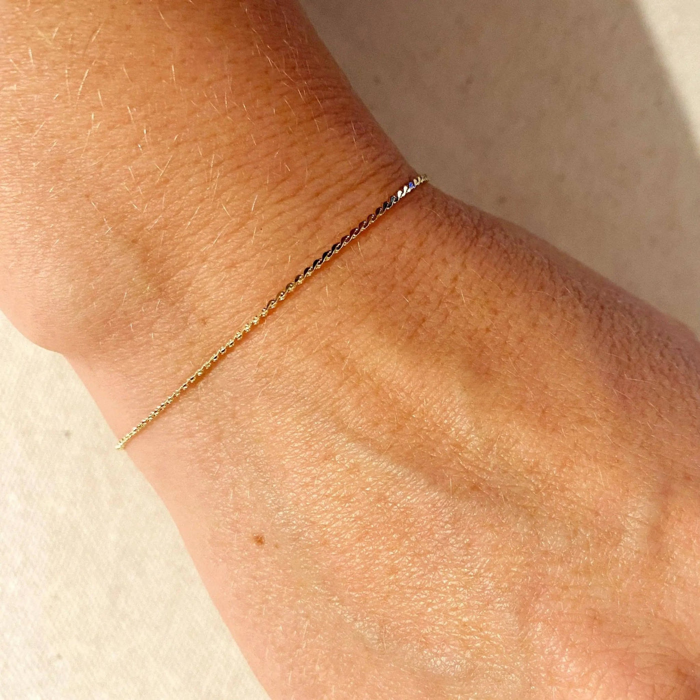 18k Gold Filled Thin Delicate Bracelet - Beloved Boutique