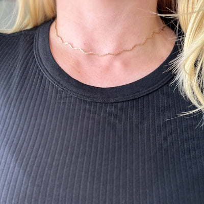 Zig Zag Choker GoldFi