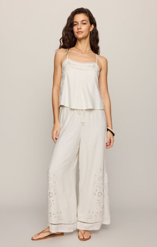 Lille Embroidered Woven Tank